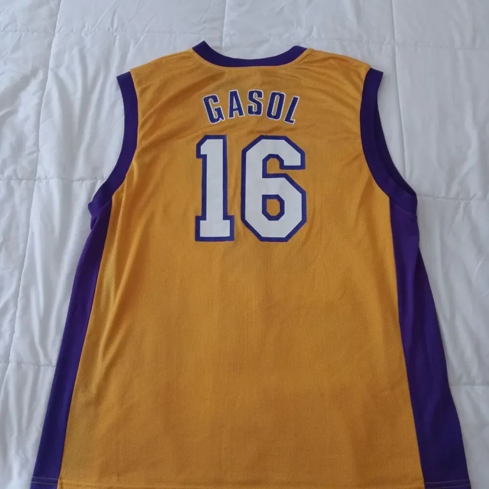 Los Angeles Lakers Pau Gasol 16 Adidas Jersey Men's Size Large
